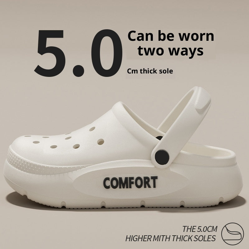 Men's Perforated Shoes For Summer Outdoor Wear With A Cushioned Stepping Sensation