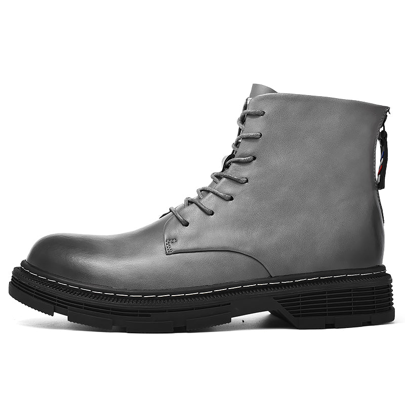 Fashion Zipper Tooling Boots Outdoor Leisure Platform