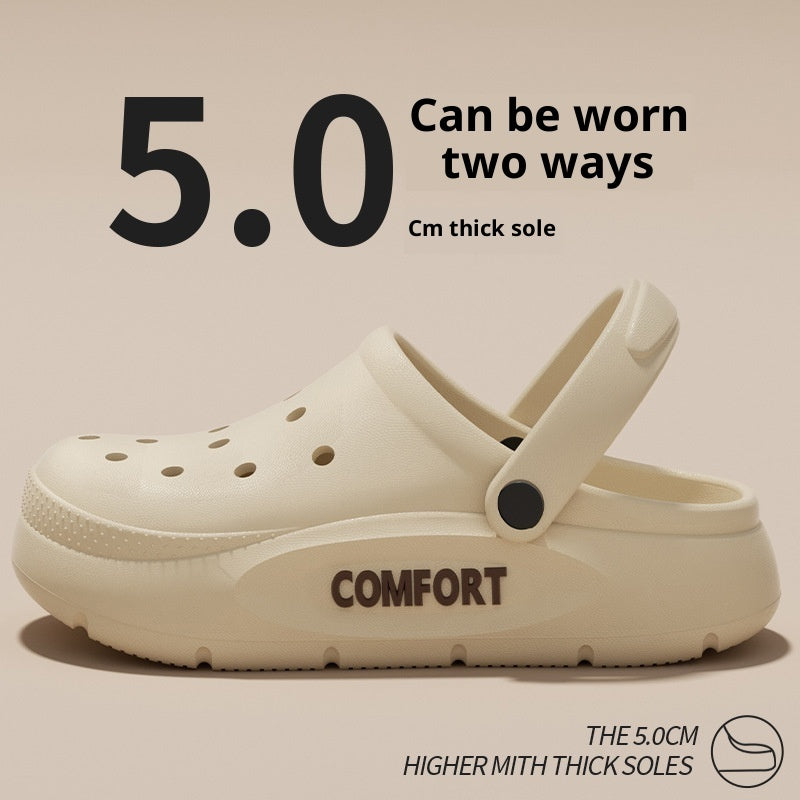 Men's Perforated Shoes For Summer Outdoor Wear With A Cushioned Stepping Sensation