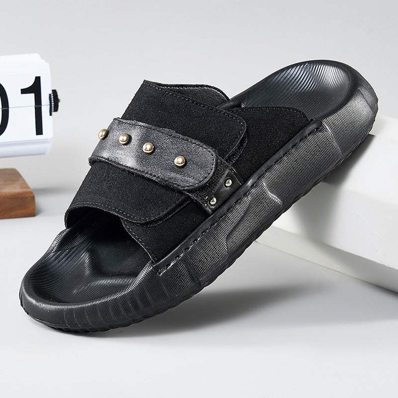Men's New Velcro Slip-on Sandals Plus Size