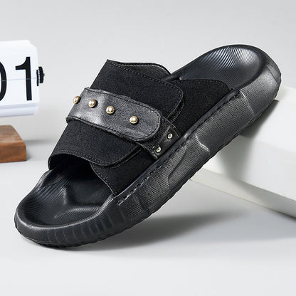Men's New Velcro Slip-on Sandals Plus Size