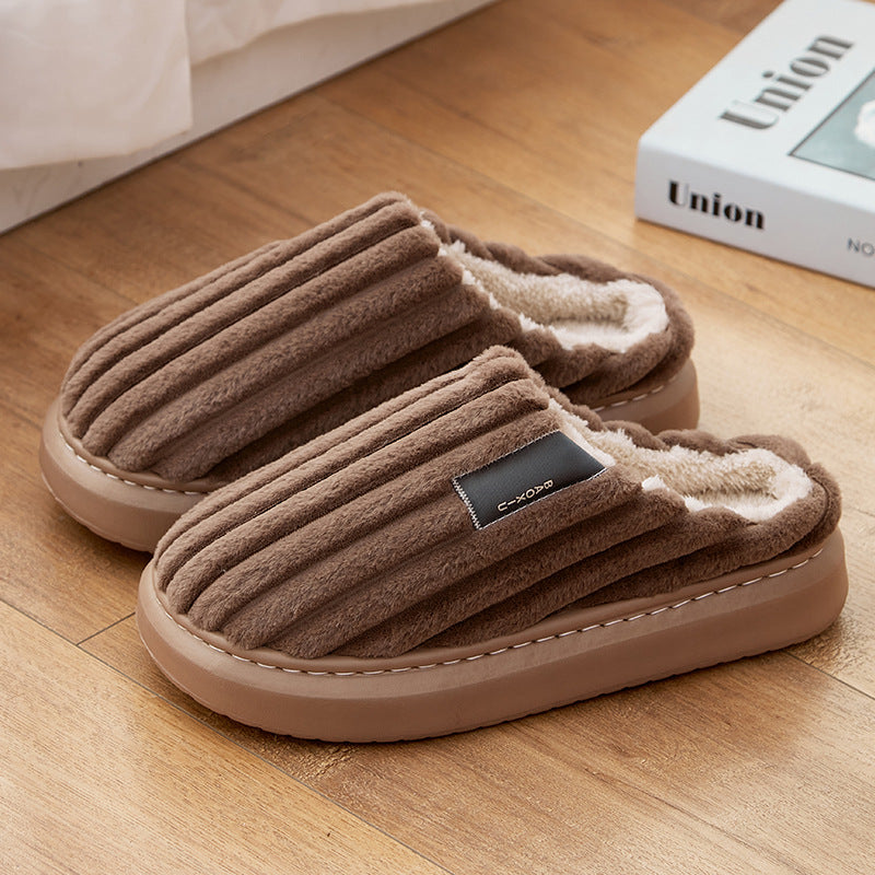 Warm, Plus-size Casual Slippers For Men