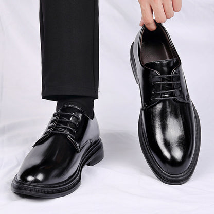 Men's Suit Leather Shoes Autumn And Winter Dress Wedding Groom Lace-up