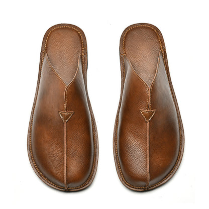 Men's Retro Easy Matching Lazy Flat Beach Slippers