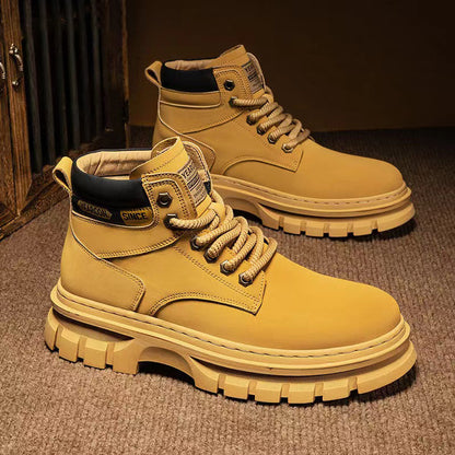 Martin Boots Men Trendy High Top British Working Wear