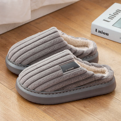 Warm, Plus-size Casual Slippers For Men