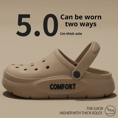 Men's Perforated Shoes For Summer Outdoor Wear With A Cushioned Stepping Sensation