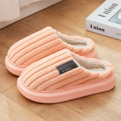 Warm, Plus-size Casual Slippers For Men