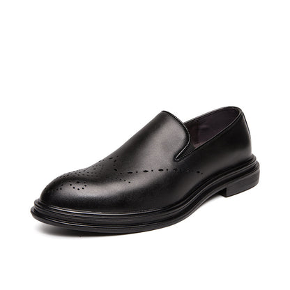 Big Size Men's Leather Shoes Slip-on Loafers