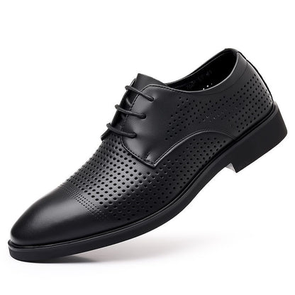 Men's Fashionable Casual Business Leather Shoes With Soft Soles