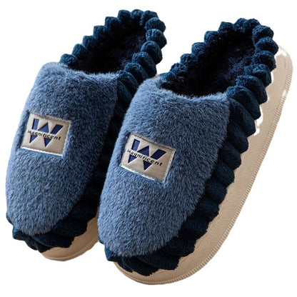 New Fleece-lined Thickened Cotton Slippers
