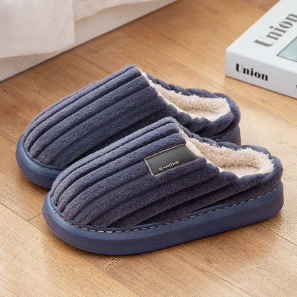 Warm, Plus-size Casual Slippers For Men