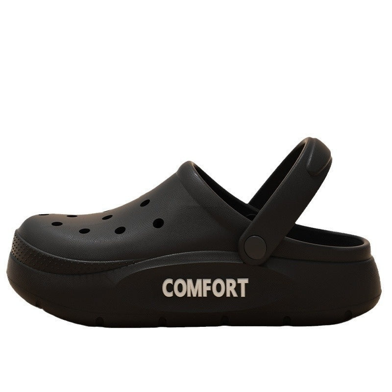 Men's Perforated Shoes For Summer Outdoor Wear With A Cushioned Stepping Sensation