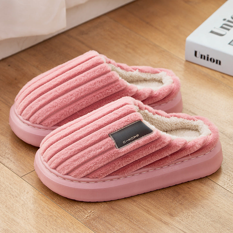 Warm, Plus-size Casual Slippers For Men