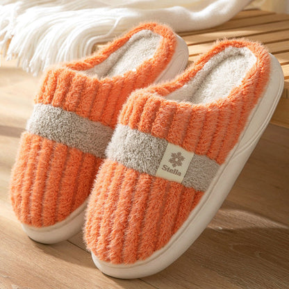 New Fleece-lined Thickened Cotton Slippers