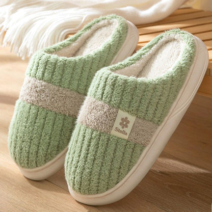 New Fleece-lined Thickened Cotton Slippers