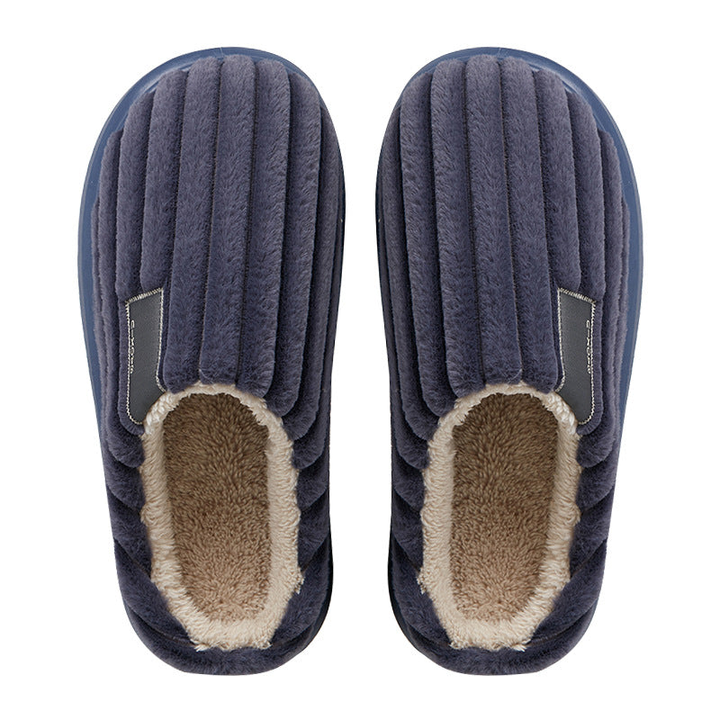 Warm, Plus-size Casual Slippers For Men