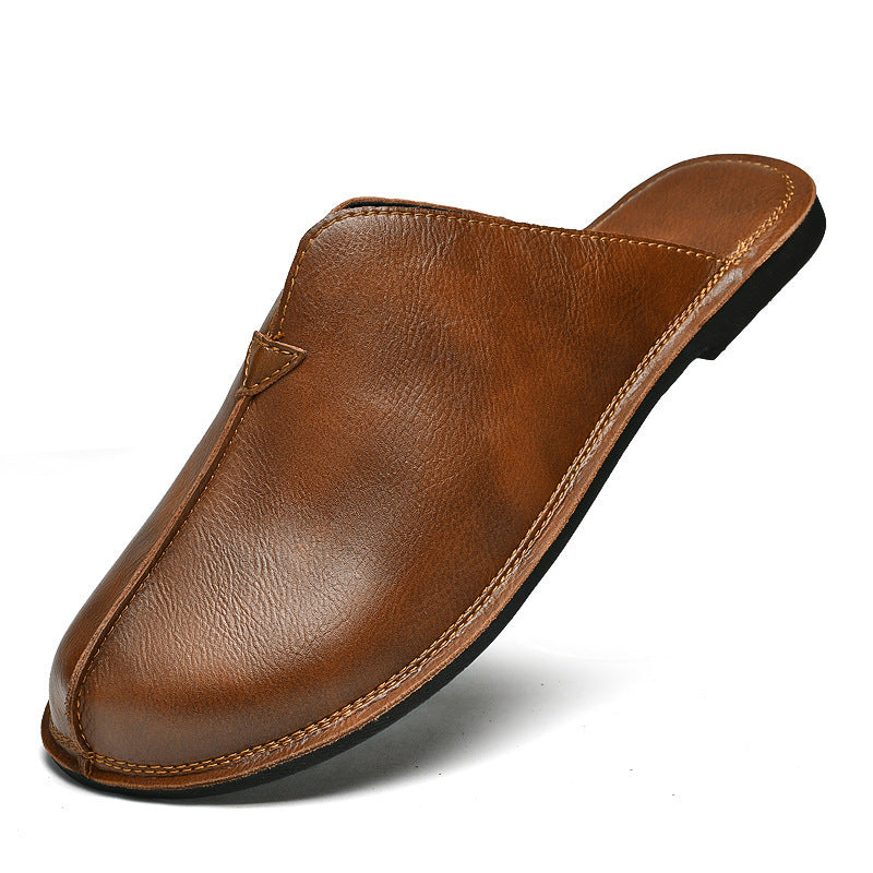 Men's Retro Easy Matching Lazy Flat Beach Slippers